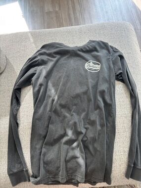 Quebec Logo Long Sleeve Tee - Charcoal